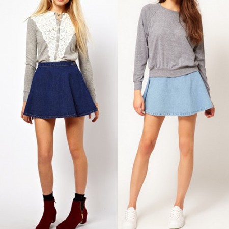 Falda denim de vuelo 18,89€