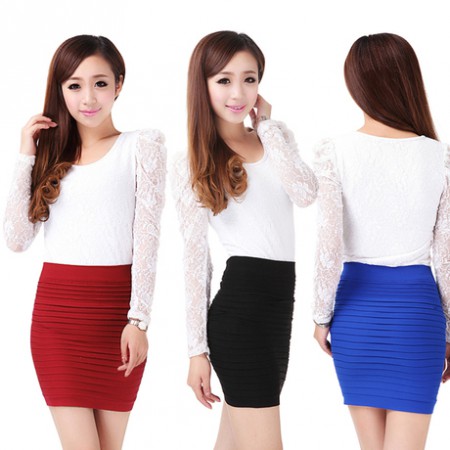 Falda tubo plisada 14.95€