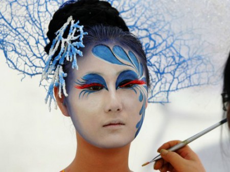 Bodypainting fantasia helada